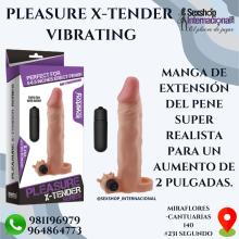 FUNDA EXTENSION CON SUJETADOR DE TESTICULOS-REALISTICO Y SUAVE-SEXSHOP LIMA 971890151 